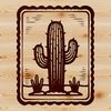 Desert Jewel SVG Design A succulent cactus plant with thick stems and sharp spines, suitable for gardening and nature designs.