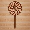 Bright and Beautiful Lollipop Icon A colorful illustration of a lollipop, a classic sweet treat.