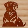 Simple Rottweiler SVG Design Vector illustration of a Rottweiler dog in a simple design style, suitable for commercial and personal use.