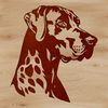 Loyal Companion Silhouette A large breed dog with a distinctive head shape and short coat.