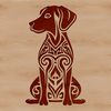 Cute Sitting Labradors Vector Art Labrador retriever sitting illustration in vector design format.