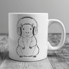 Simple Capybara SVG Design A digital illustration of a capybara, a large rodent found in South America, depicted in a simple style.