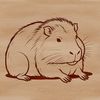 A large rodent native to South America, depicted in a simple vector design suitable for digital use.