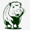 Friendly South American Rodent Illustration Vector illustration of a capybara animal in a digital format