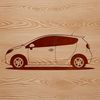 A detailed digital illustration of a vehicle in vector format, suitable for various design applications.