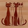 Beautiful Cartoon Cat Design for Various Projects A simple illustration of a domesticated feline animal, suitable for various design projects.
