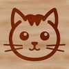 Vector Feline Portrait Outline Simple line drawing of a cute kitten's head, suitable for vector design and printing.