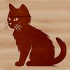 Whiskered Cutie Vector Art A cute sitting cat illustrated in vector art.
