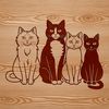 Domesticated Animal Portrait A digital illustration of a domesticated animal commonly kept as a pet.