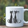 Whimsical Cat Illustrations for Design A digital illustration of a domestic cat in various poses, suitable for clip art designs and vector graphics.