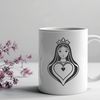 Free Vector Art Religious Symbol A detailed vector illustration of a stylized heart with the phrase Immaculate Heart inscribed in a circular border.