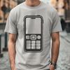 High-Tech Cell Phone Vector Art Vector illustration of a modern cell phone with detailed design features.