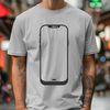 Free Vector Mobile Phone Graphic A 2D representation of a modern smartphone with sleek design and rounded edges.
