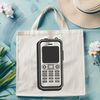 Modern Phone Design Vector Graphics A modern mobile phone design rendered in vector format for editing and customization.