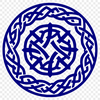 A detailed, ornate Celtic shape with intricate pattern and embellishments.