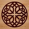 Celtic ornate shape pattern design for digital cutting machines and laser engraving.