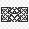 A traditional Celtic-inspired design featuring intricate embellishments and patterns.