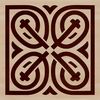 A decorative Celtic pattern featuring intricate shapes and embellishments.