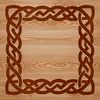 Celtic knotwork pattern with intricate embellishments in vector format.
