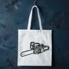 Beautiful Chainsaw SVG Design A chainsaw with a detailed cutting mechanism, suitable for vector art design.