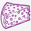 Free SVG Cheese Graphic Design A digital illustration of a wedge of cheese with a flat top and curved sides.