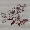Stylized Sakura Tree Design Vector A stylized illustration of a cherry blossom tree in bloom, suitable for various design projects.