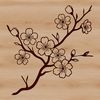 Delicate Sakura Flower Design SVG A delicate, hand-drawn illustration of a cherry blossom in full bloom, suitable for digital design projects.
