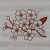 Delicate Sakura Flower Illustration A single cherry blossom in full bloom with pink petals.
