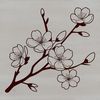 Blooming Sakura Design A stylized illustration of a cherry blossom tree in bloom, suitable for use as clip art or vector graphics.