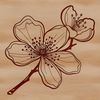 Vibrant Sakura Blooms Illustration A stylized vector illustration of a cherry blossom tree in full bloom.