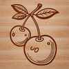 Fruitful Delight Vector Art A stylized illustration of a cherry fruit in various formats including vector art and clipart.