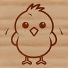 Cozy Farm Friend A simple line drawing of a cute farm animal, suitable for use in various digital designs.
