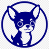 An editable digital illustration of a Chihuahua dog in SVG design style.