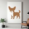 Chihuahua silhouette vector design, free download for commercial or personal use.