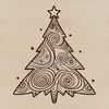Free SVG Christmas Tree Design A classic Christmas tree design for digital use, created as an SVG file.
