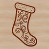 A high-quality SVG stocking design suitable for various digital applications.