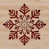 Festive Christmas Clipart A delicate 3D snowflake design, perfect for winter-themed projects.