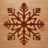 Delicate Snowflakes SVG Clip Art A delicate, intricate snowflake design suitable for winter holiday decorations.