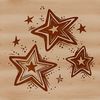 A stylized star symbol in vector format.