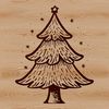 Vibrant Christmas Tree Graphic Illustrated graphic of a Christmas tree with ornaments and lights.