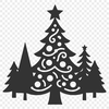 A stylized Christmas tree illustration in vector format, suitable for various uses.