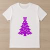 A stylized illustration of a Christmas tree in a vector format.