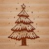 Free Christmas Clip Art A vector graphic representation of a traditional Christmas tree, suitable for various uses.