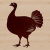 Cute Turkey Graphic Design Illustration of a farm animal turkey.