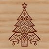 Vector Christmas Tree Design A traditional Christmas tree with ornaments and lights, designed as a vector graphic.