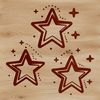 Free Star Clip Art for Vector Projects A stylized star design for Christmas decorations, suitable for vector art projects in Illustrator or Procreate.