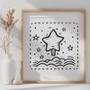 Free Vector Star Design for Digital Use A five-pointed star graphic created in vector format for digital use.