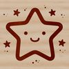 Decorative Star Symbol A stylized star symbol, perfect for decorative designs and crafts.