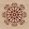Beautiful Snowflake Clip Art Vector Image A detailed, intricate snowflake design in a vector format.