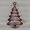 Vibrant Holiday Decorations A stylized illustration of a Christmas tree with ornaments and lights, suitable for digital design projects.
